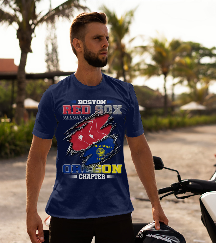 Boston Red Sox Territory State Of Oregon Chapter T-Shirt