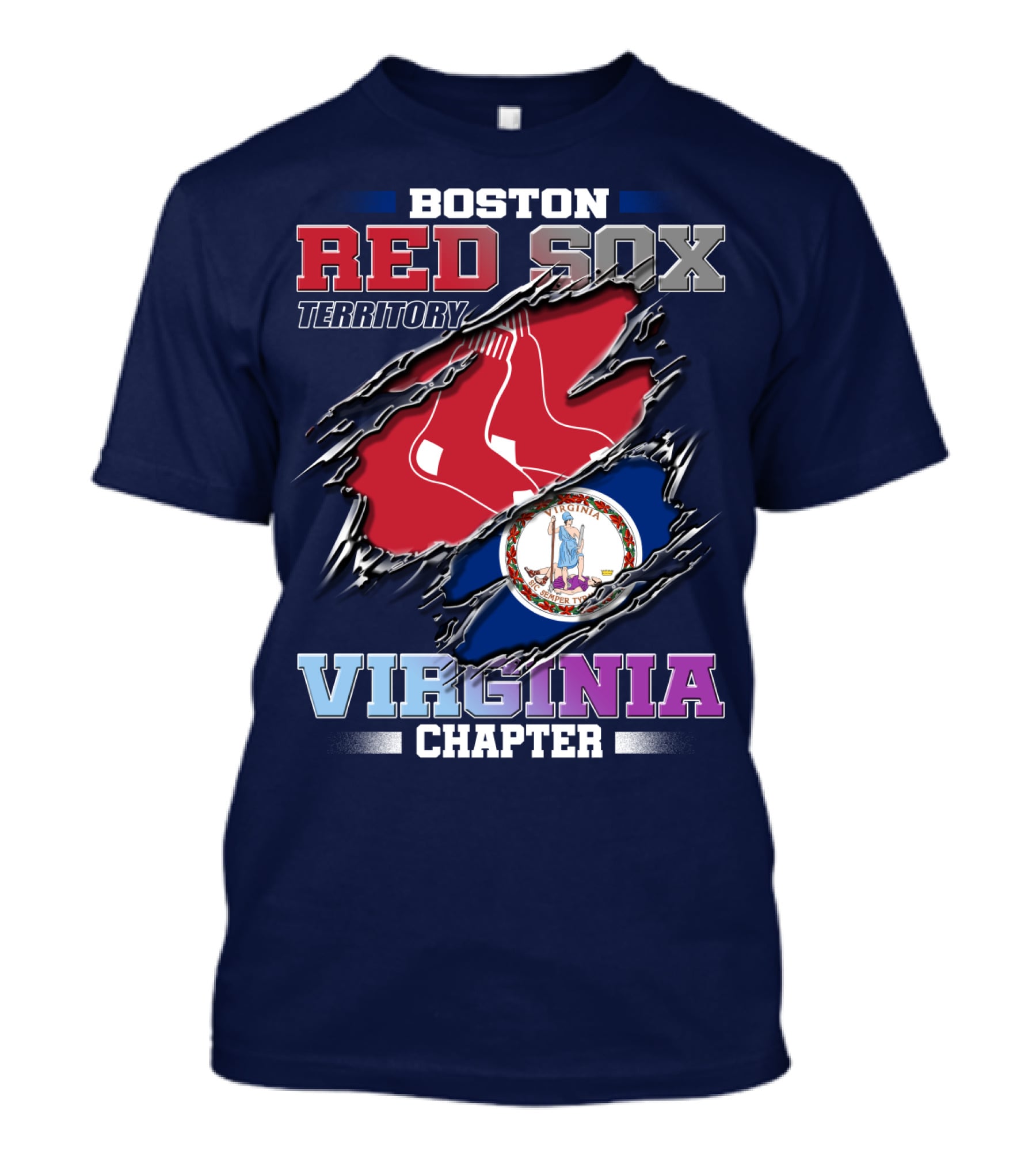 Boston Red Sox Territory Virginia Chapter T-Shirt