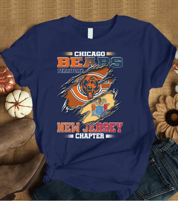 T-Shirt: CHICAGO BEARS TERRITORY NEW JERSEY CHAPTER T-Shirt CHICAGO BEARS TERRITORY NEW JERSEY CHAPTER T-Shirt