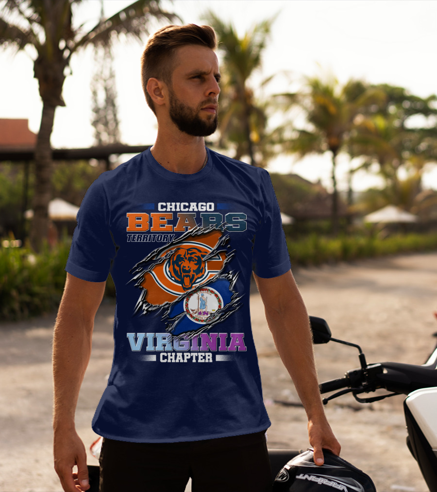 Chicago Bears Territory Virginia Chapter T-Shirt