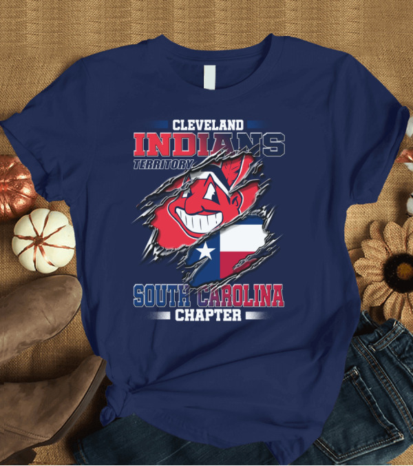 T-Shirt: Cleveland Indians Territory South Carolina Chapter Texas Flag T-Shirt Cleveland Indians Territory South Carolina Chapter Texas Flag T-Shirt