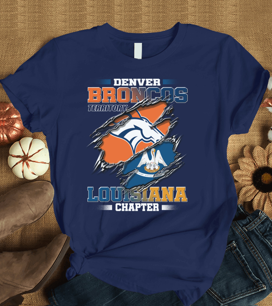 Denver Broncos Territory Louisiana Chapter T-Shirt