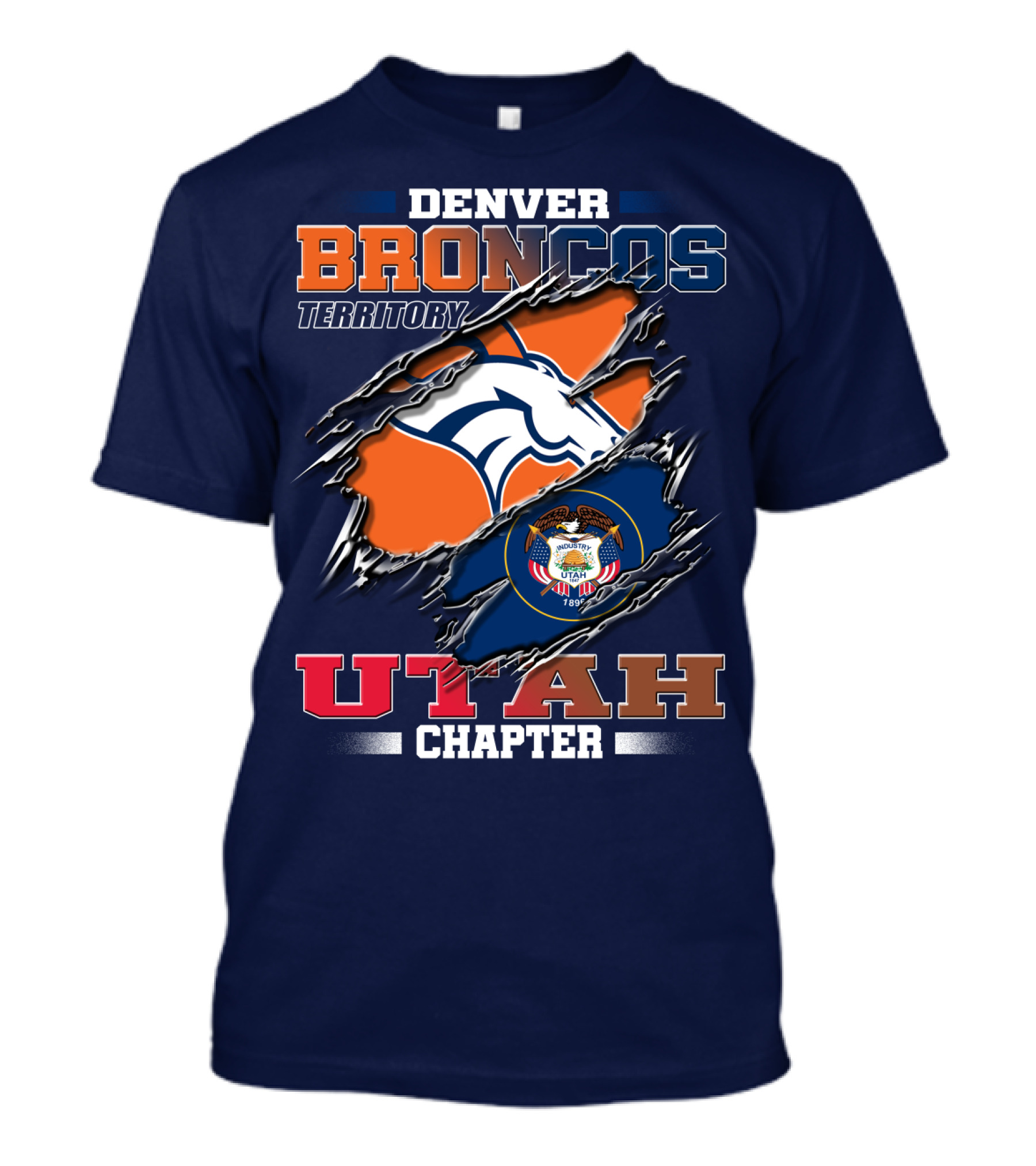 Denver Broncos Territory Utah Chapter T-Shirt