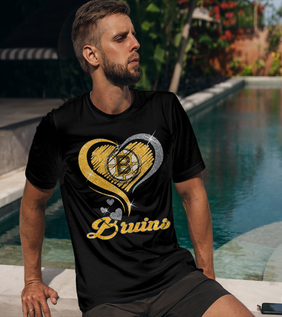 Boston Bruins Heart T-Shirt