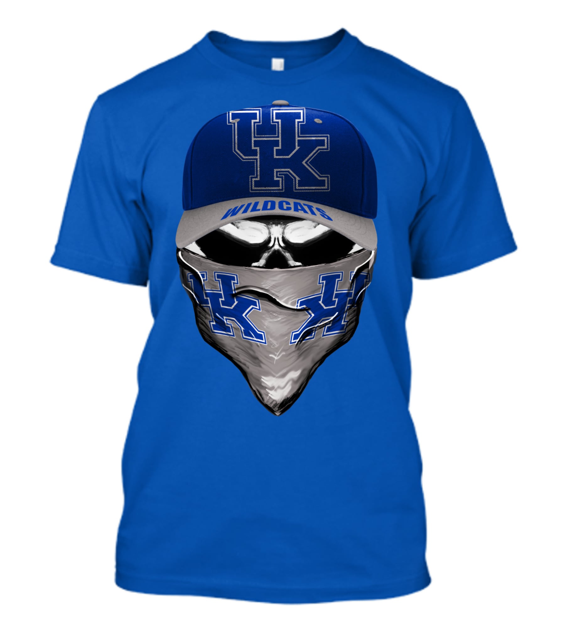Kentucky Wildcats Uk Logo Hat Bandana Blue T-Shirt