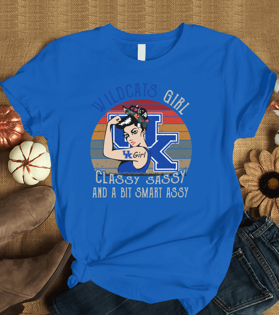Wildcats Girl Classy Sassy And A Bit Smart Assy Uk Girl T-Shirt