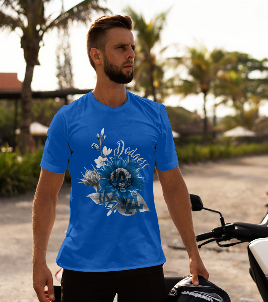 Los Angeles Dodgers Floral T-Shirt