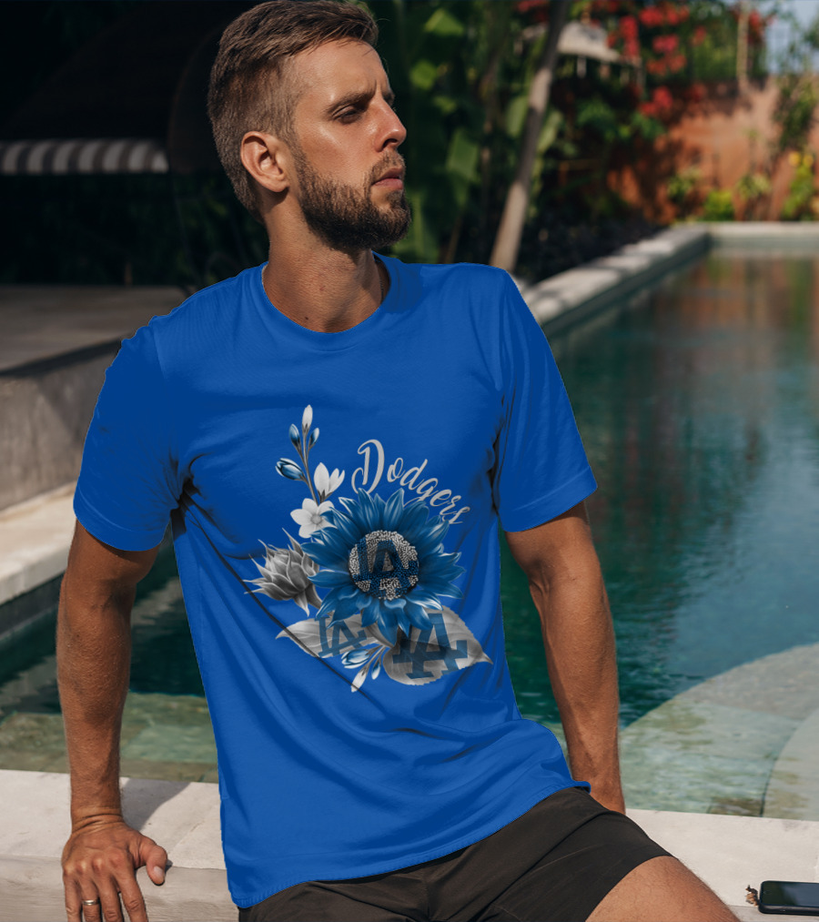 Los Angeles Dodgers Floral T-Shirt