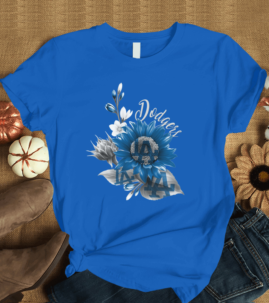 Los Angeles Dodgers Floral T-Shirt