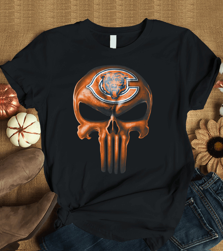 Chicago Bears Skull T-Shirt