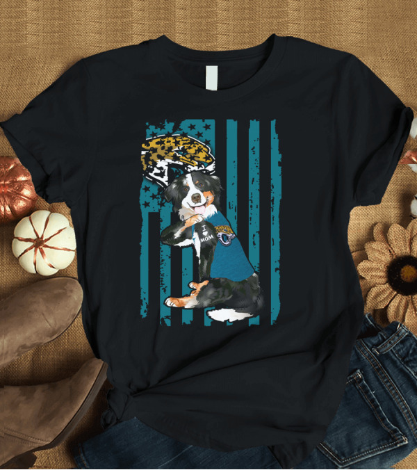 T-Shirt: Border Collie I Mom Jacksonville Jaguars Flag T-Shirt Border Collie I Mom Jacksonville Jaguars Flag T-Shirt