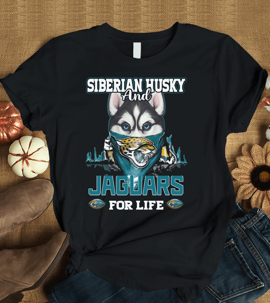Siberian Husky and Jaguars for Life T-Shirt