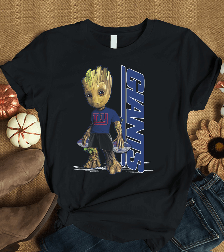 Groot New York Giants NFL Character Crossover T-Shirt