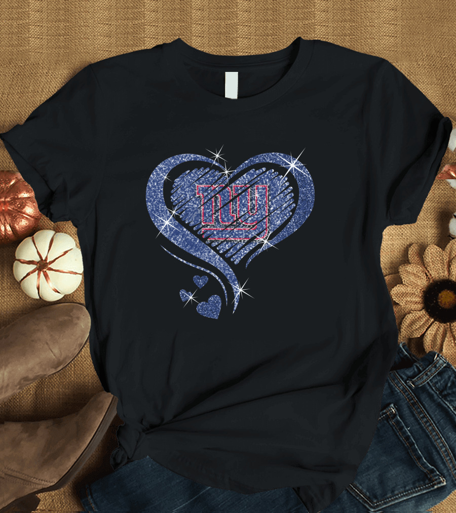 Heart Diamond NY Giants T-Shirt