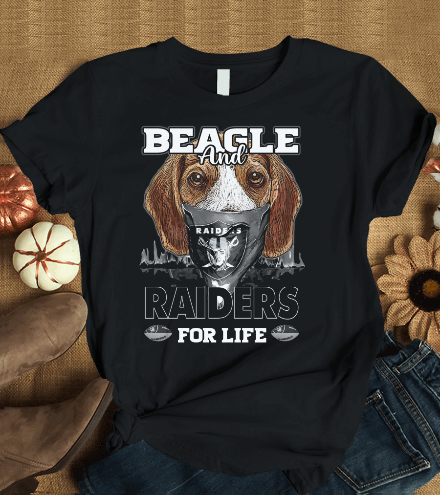 Beagle and Raiders for Life T-Shirt