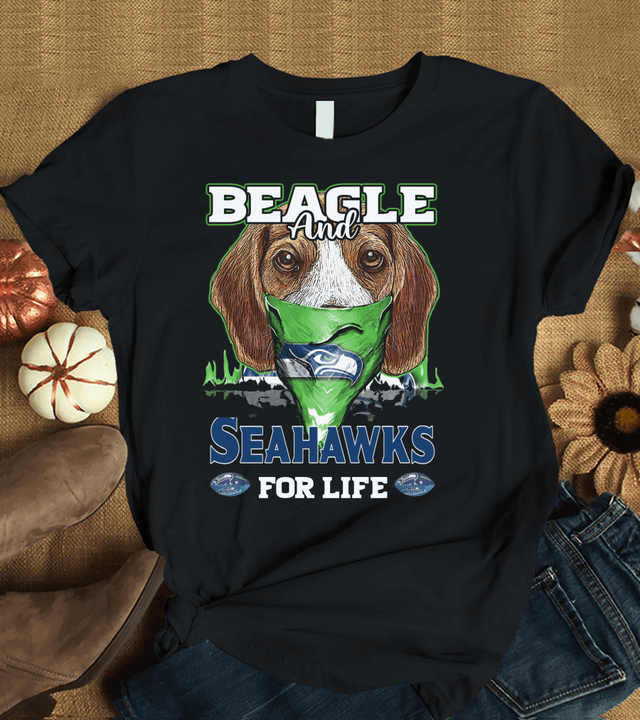 Beagle and Seahawks for Life T-Shirt