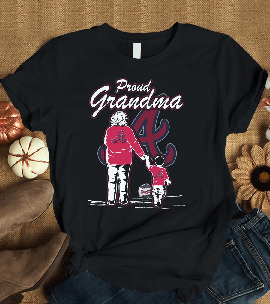 Proud Grandma Atlanta Braves T-Shirt