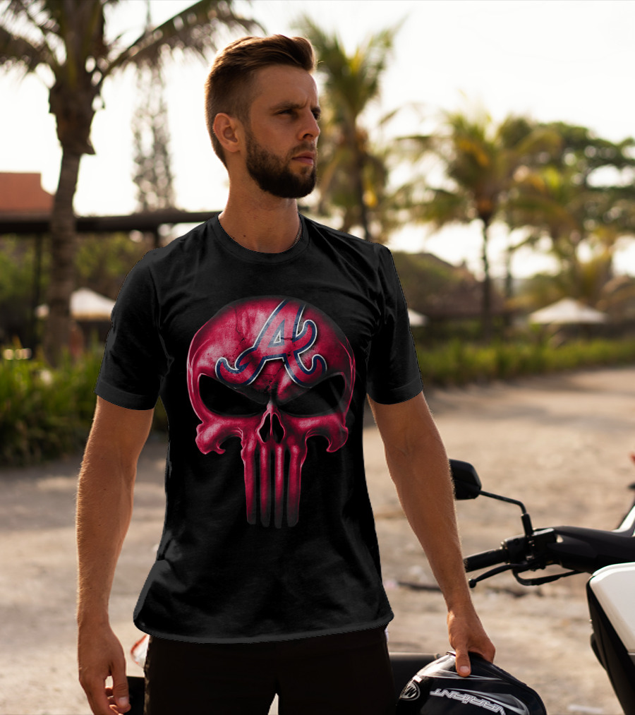 Atlanta Braves Skull V3 Logo Iconic T-Shirt