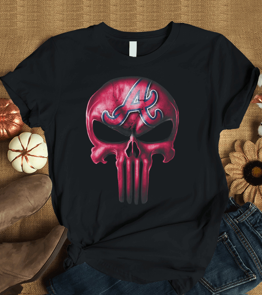 Atlanta Braves Skull V3 Logo Iconic T-Shirt