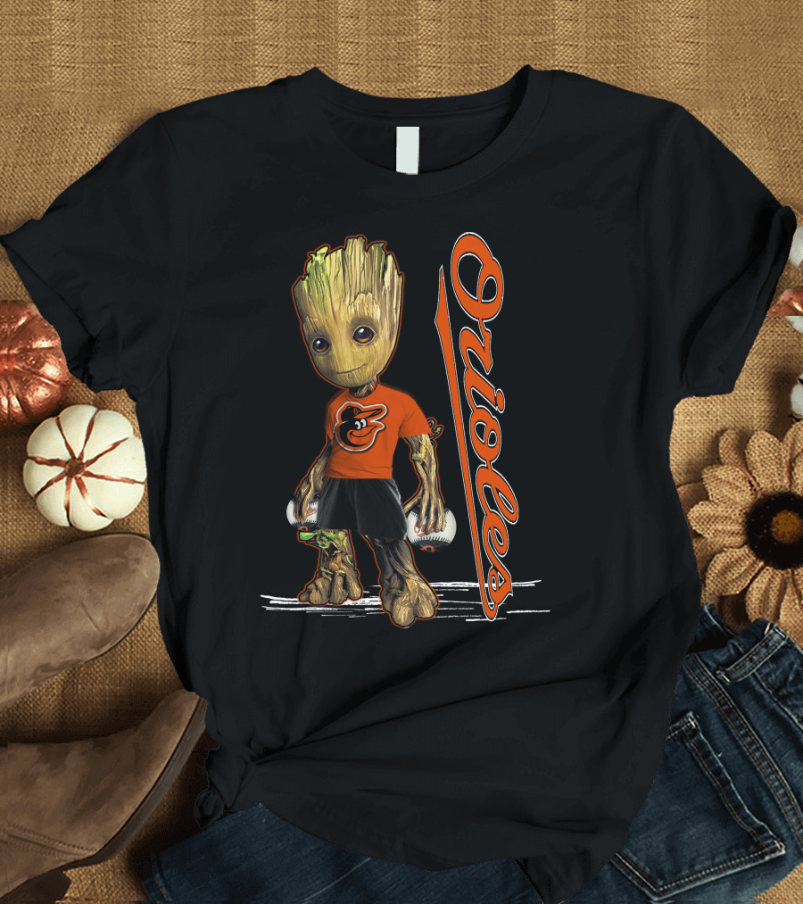 Groot Orioles Baltimore Baseball Team T-Shirt