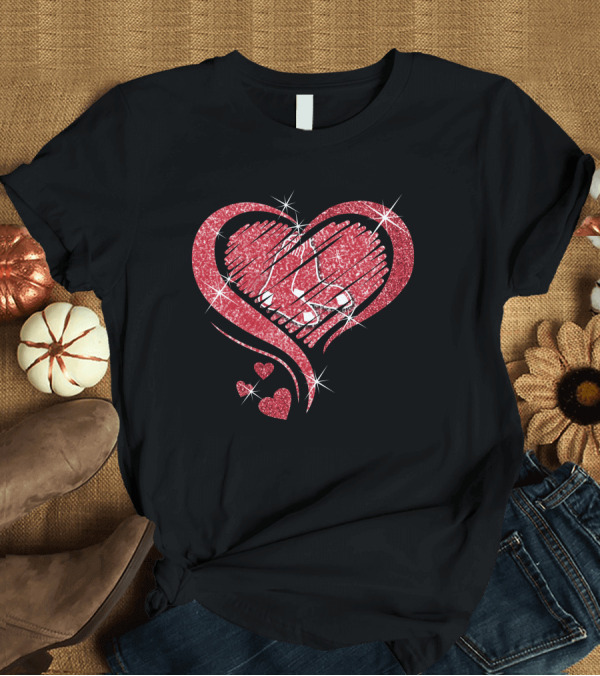 T-Shirt: Heart Diamond Boston Red Sox Sparkle Love T-Shirt Heart Diamond Boston Red Sox Sparkle Love T-Shirt