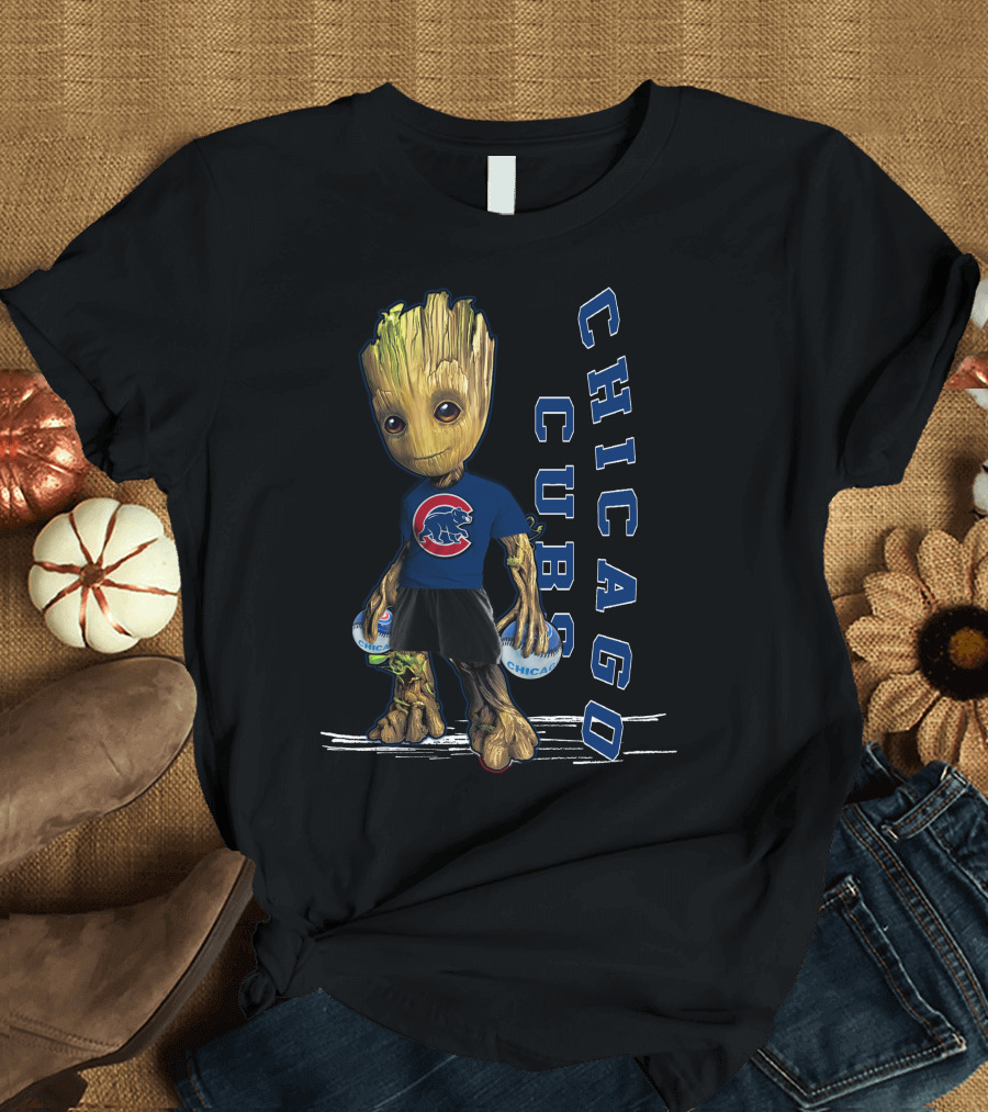 Groot Chicago Cubs Baseball Team Fan T-Shirt