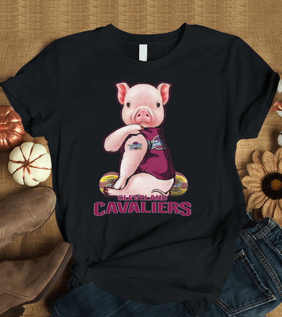 Cleveland Cavaliers Pig Mascot T-Shirt