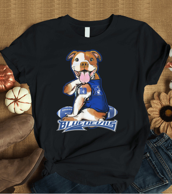 T-Shirt: Pittbull Blue Devils Football Mascot T-Shirt Pittbull Blue Devils Football Mascot T-Shirt