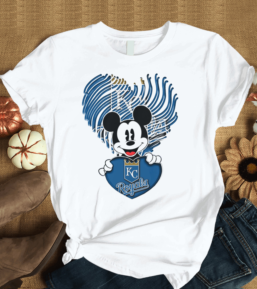 KC Royals Mickey Baseball T-Shirt