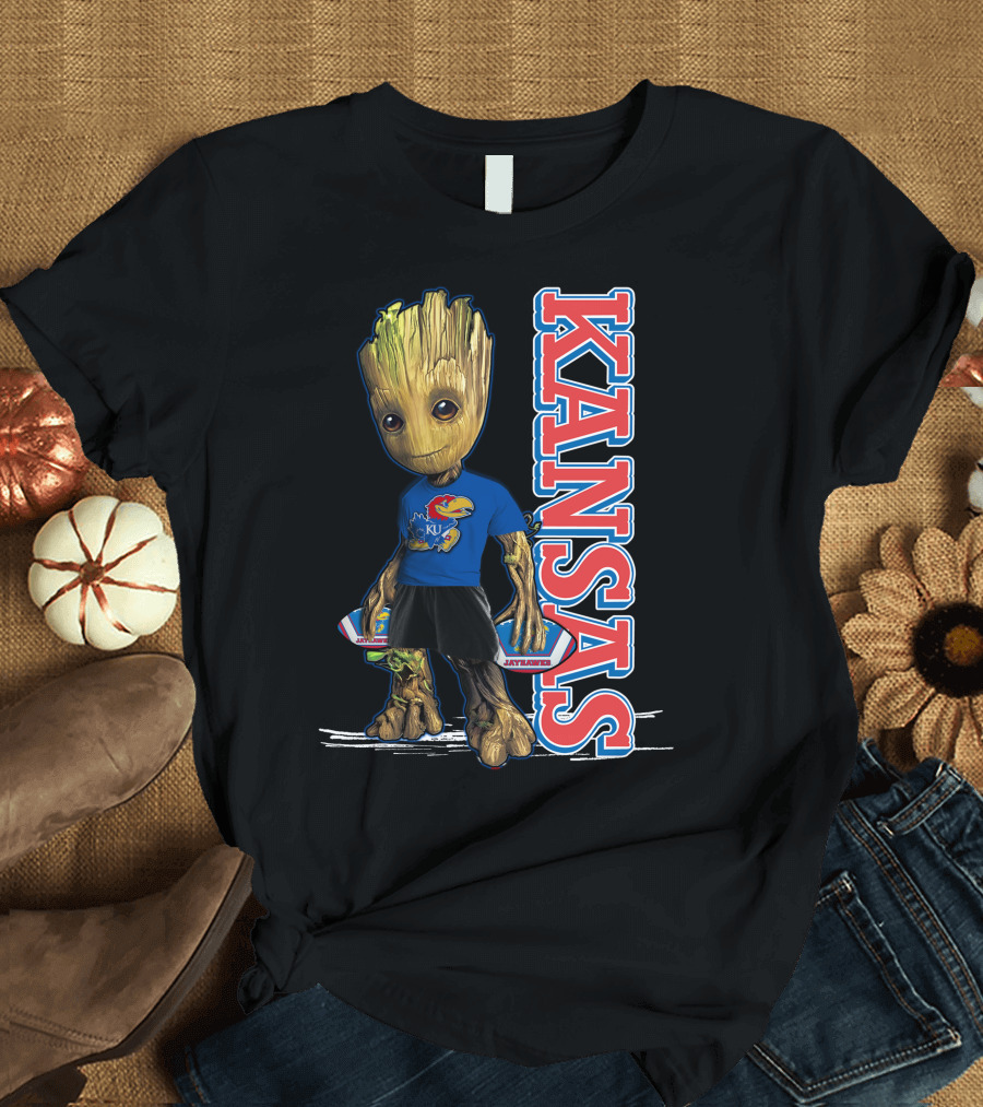 Groot Kansas Jayhawks KU Jayhawk Fan T-Shirt
