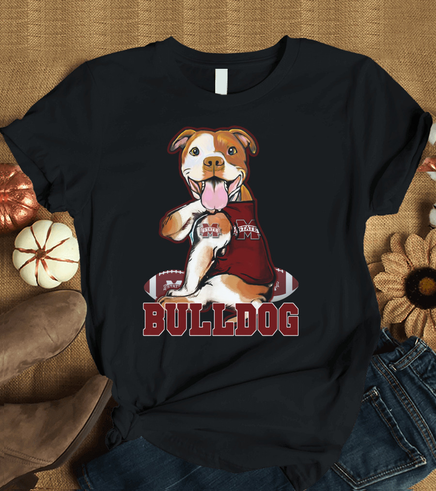 Pittbull Mississippi State Bulldog Football T-Shirt