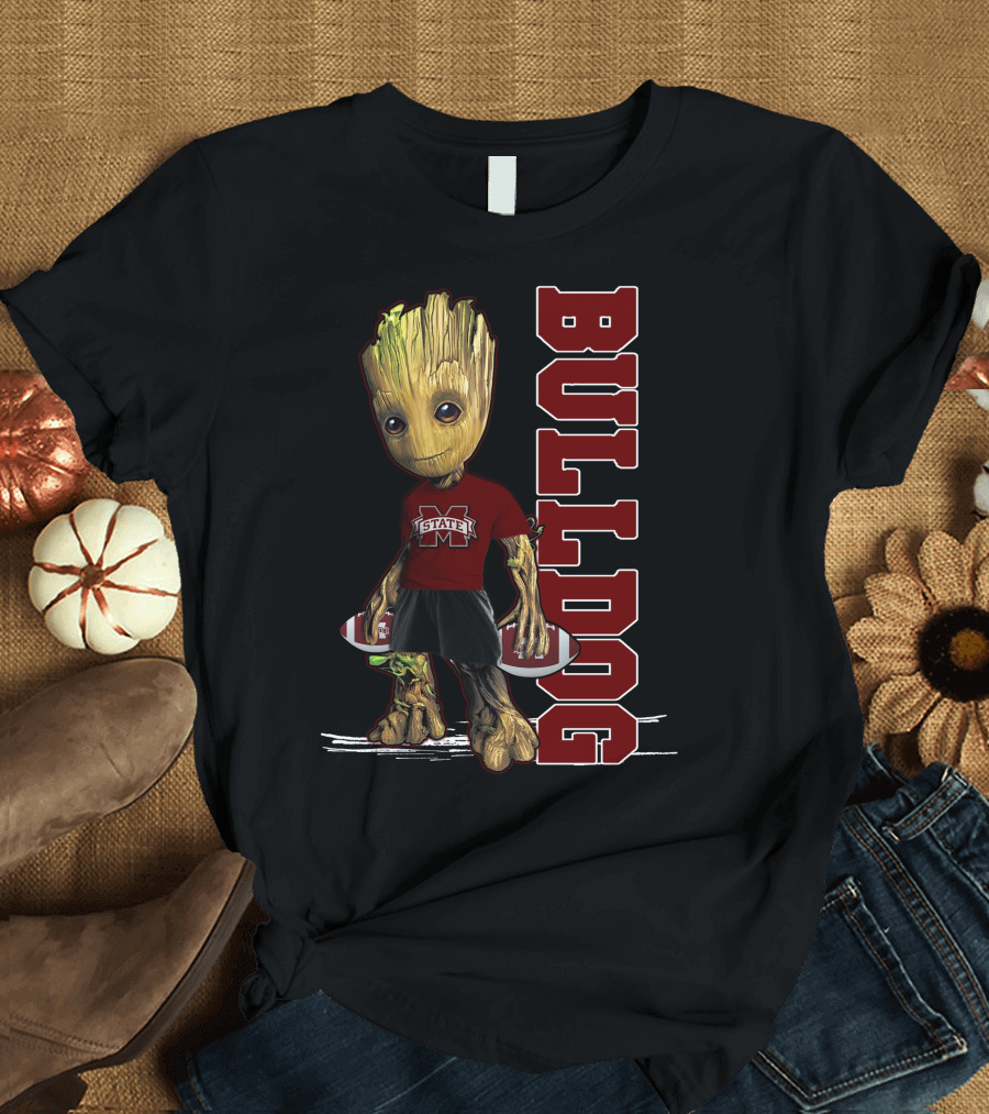 Groot Mississippi State Bulldogs Football Fan T-Shirt