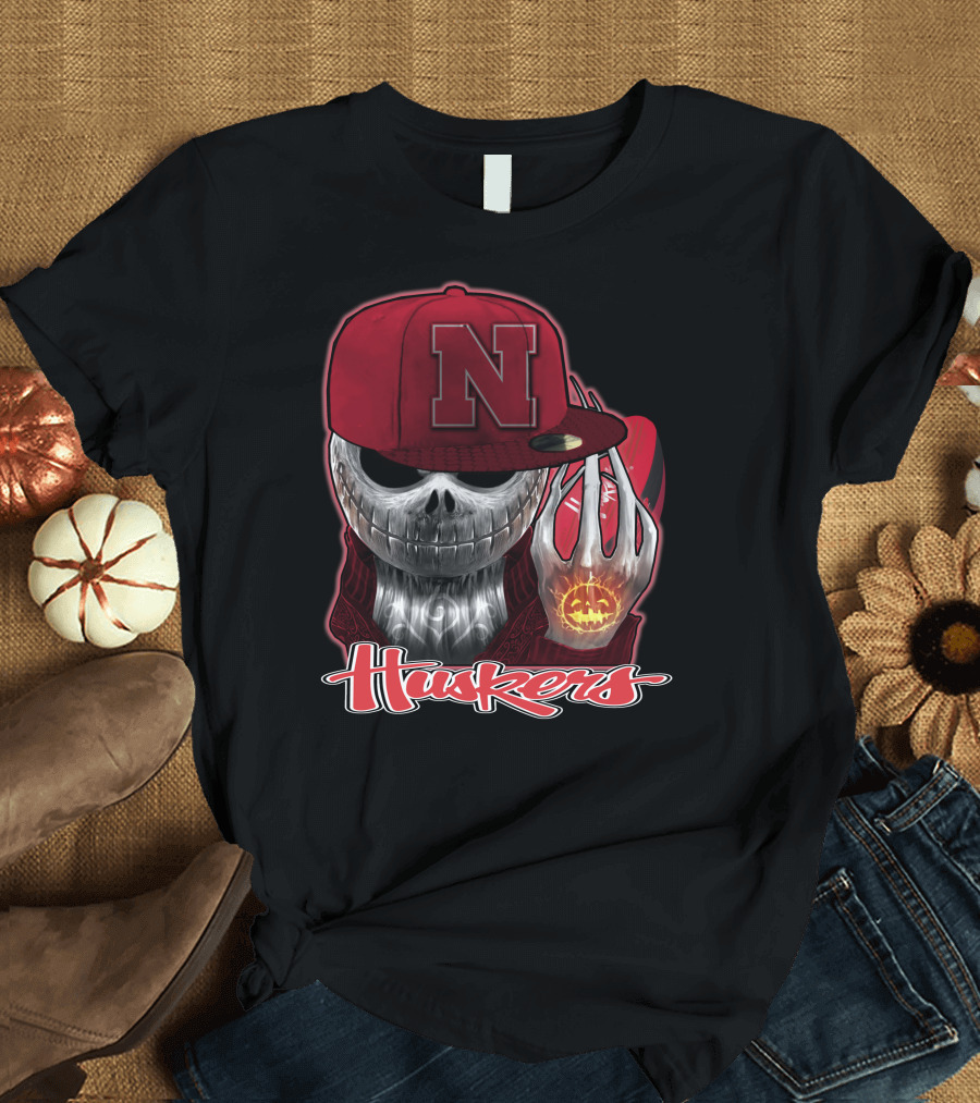 Jackskull Huskers N Logo Nebraska Cornhuskers T-Shirt
