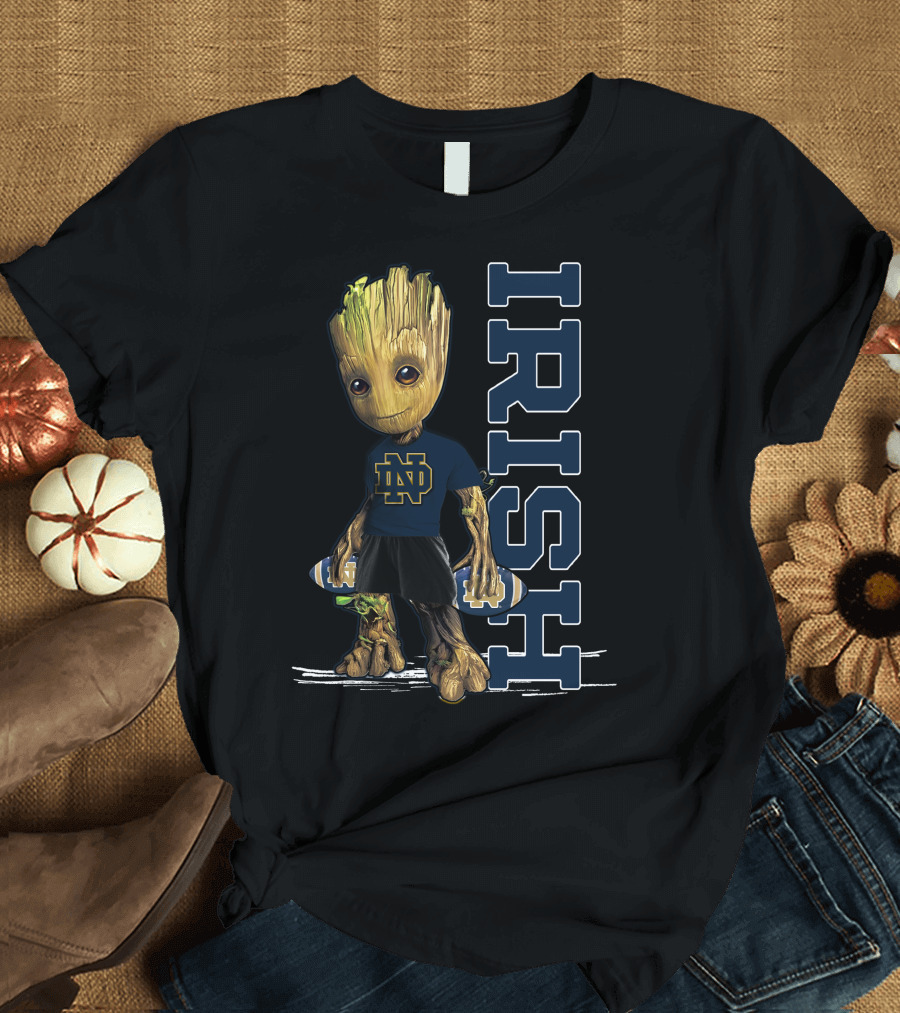 Groot Notre Dame IRISH Football Team Spirit T-Shirt
