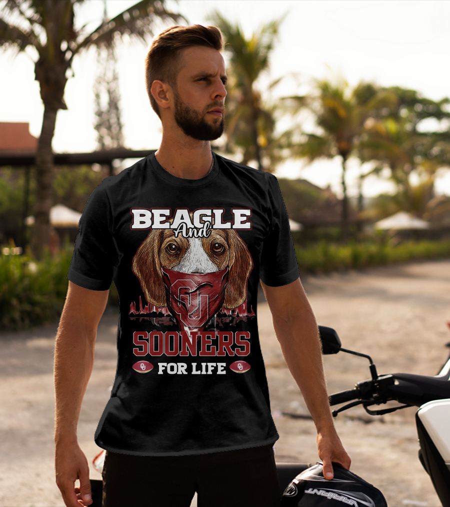 Beagle And Sooners For Life Oklahoma OU T-Shirt