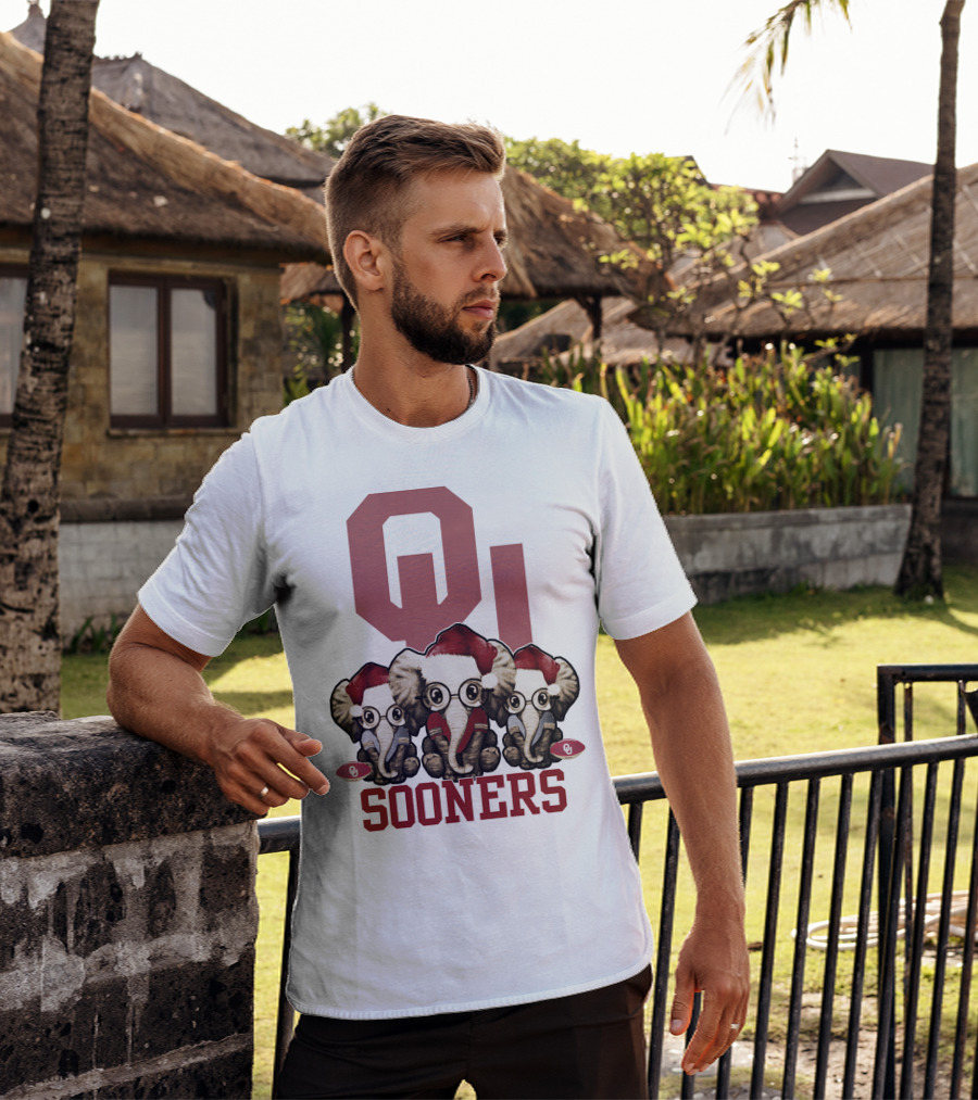 OU Sooners Elephants Christmas T-Shirt