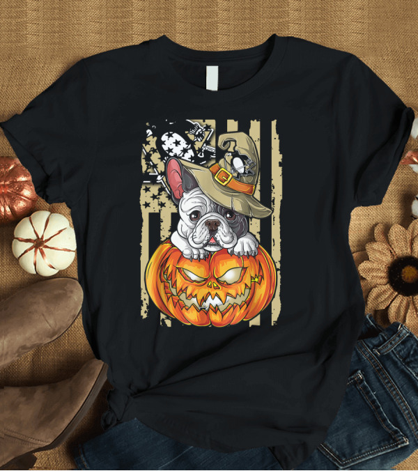 T-Shirt: Hlw Bulldog Pumpkin Pittsburgh Penguins Halloween T-Shirt Hlw Bulldog Pumpkin Pittsburgh Penguins Halloween T-Shirt