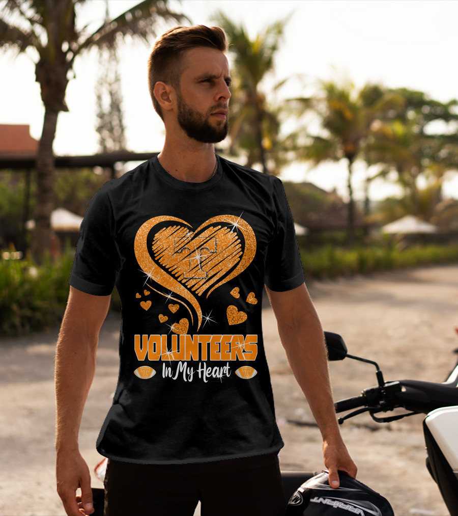 Tennessee Volunteers Orange Heart With T Logo In My Heart T-Shirt