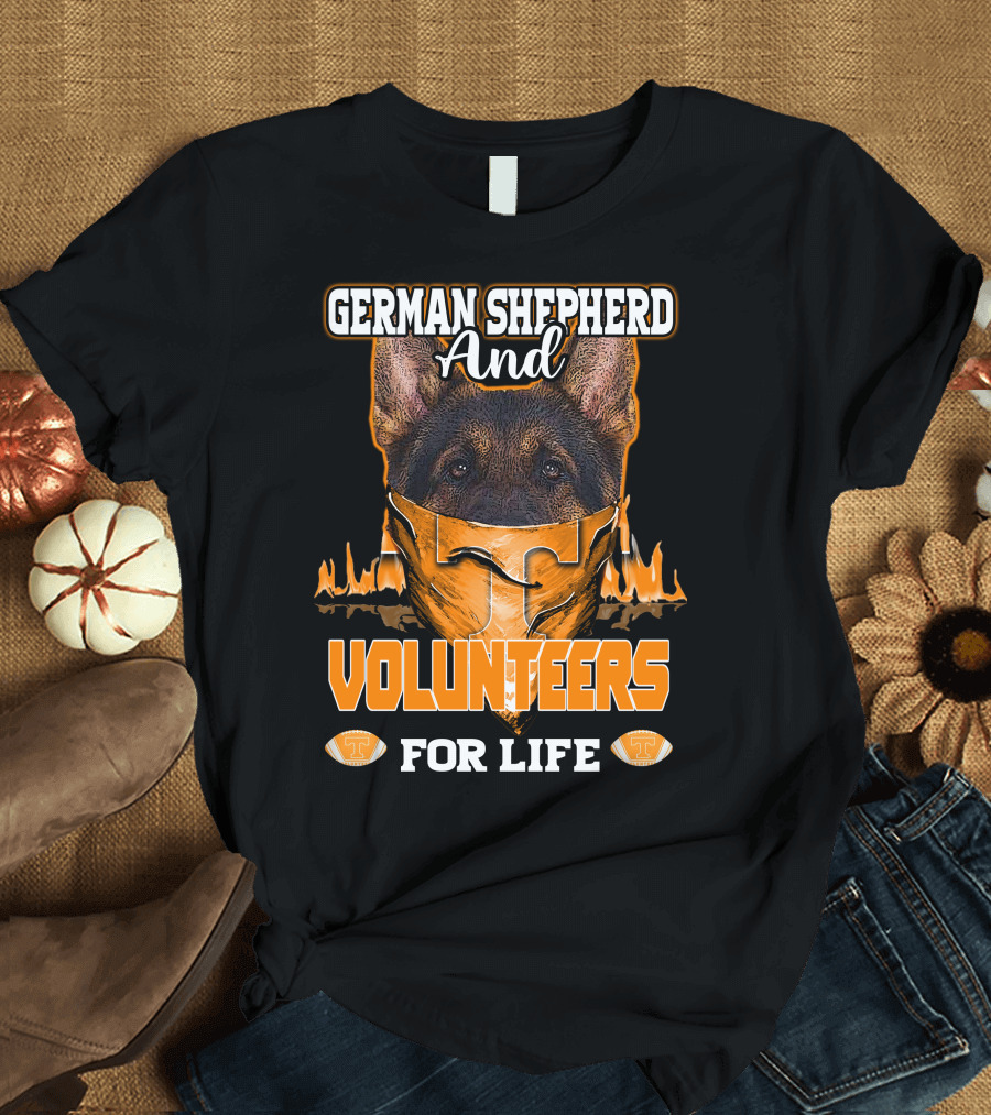 German Shepherd and Volunteers For Life T-Shirt