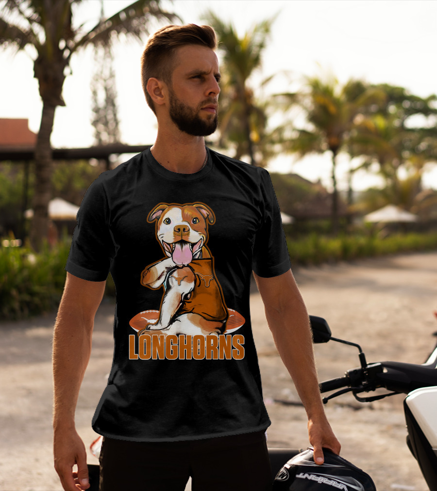 Longhorns Football Pitbull Texas Longhorns T-Shirt