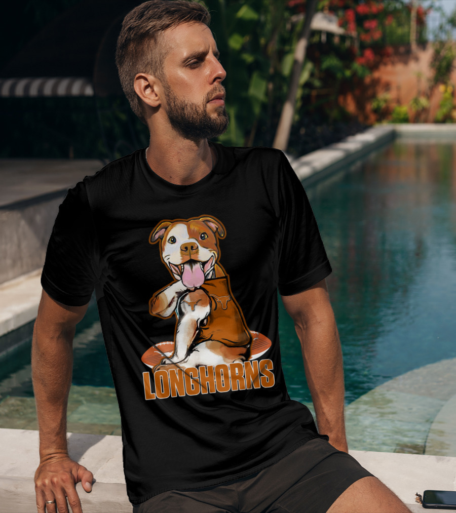 Longhorns Football Pitbull Texas Longhorns T-Shirt