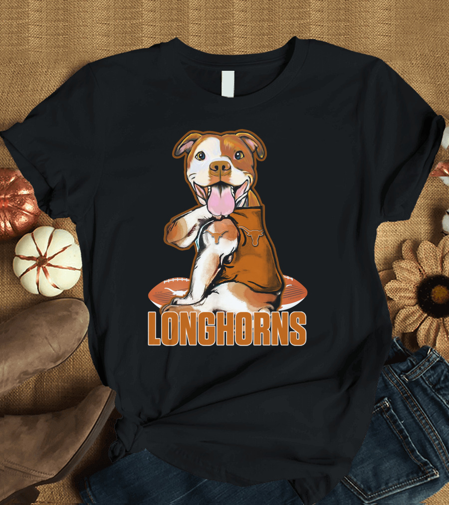 Longhorns Football Pitbull Texas Longhorns T-Shirt