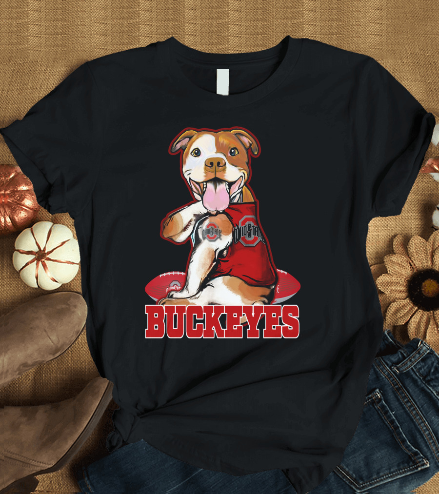 Buckeyes Pitbull Ohio State Football Team Spirit T-Shirt
