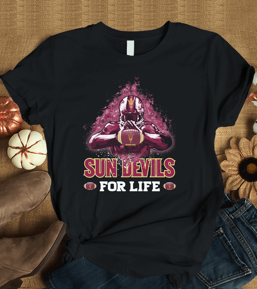 Sun Devils For Life Arizona State Football T-Shirt