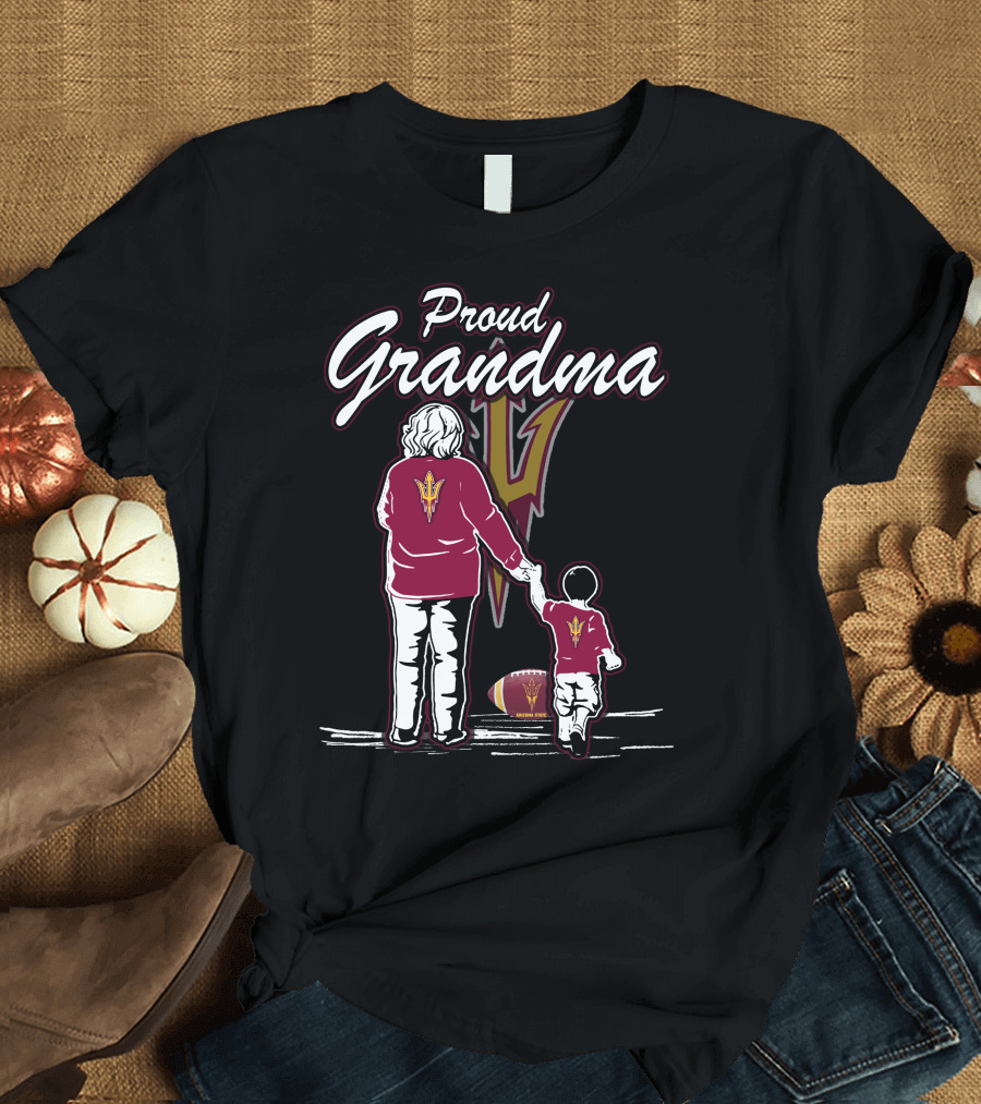 Proud Grandma Sun Devils Arizona State Football Fan T-Shirt