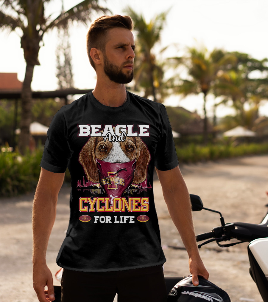 Beagle And Iowa State Cyclones For Life T-Shirt