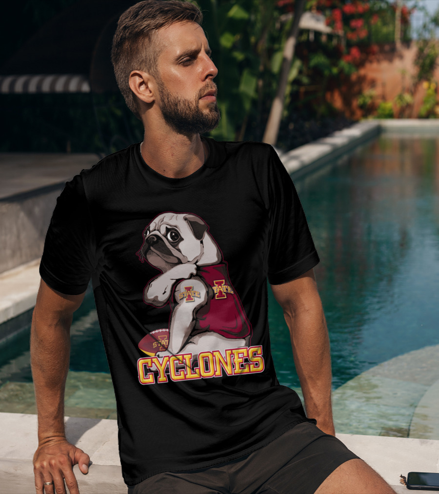 Pug Iowa State Cyclones Football Mascot T-Shirt