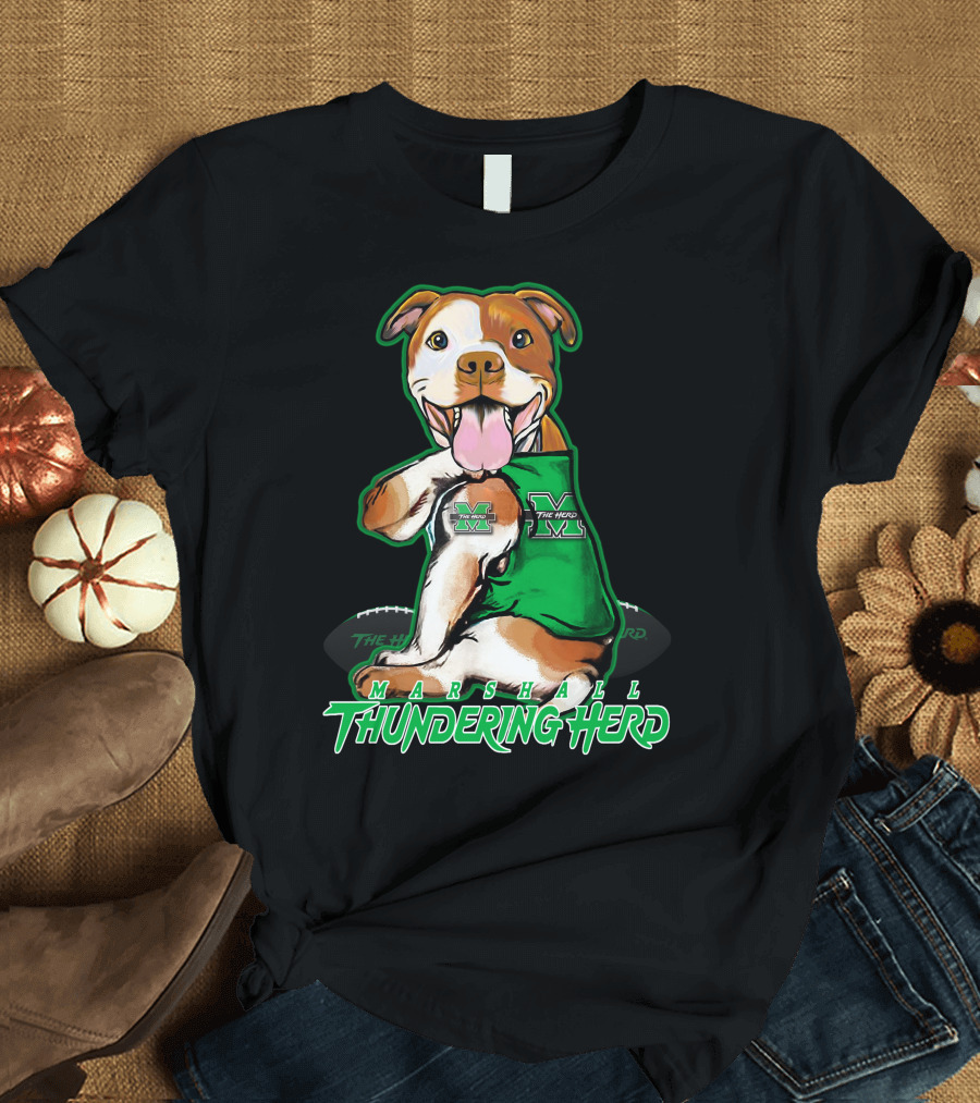 Marshall Thundering Herd Pittbull Mascot T-Shirt