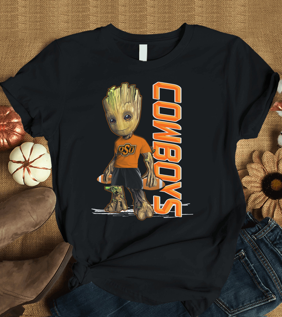 Groot OSU Cowboys Football Fan T-Shirt