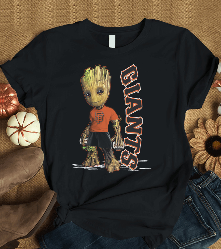 Groot San Francisco Giants Baseball Character Fan T-Shirt